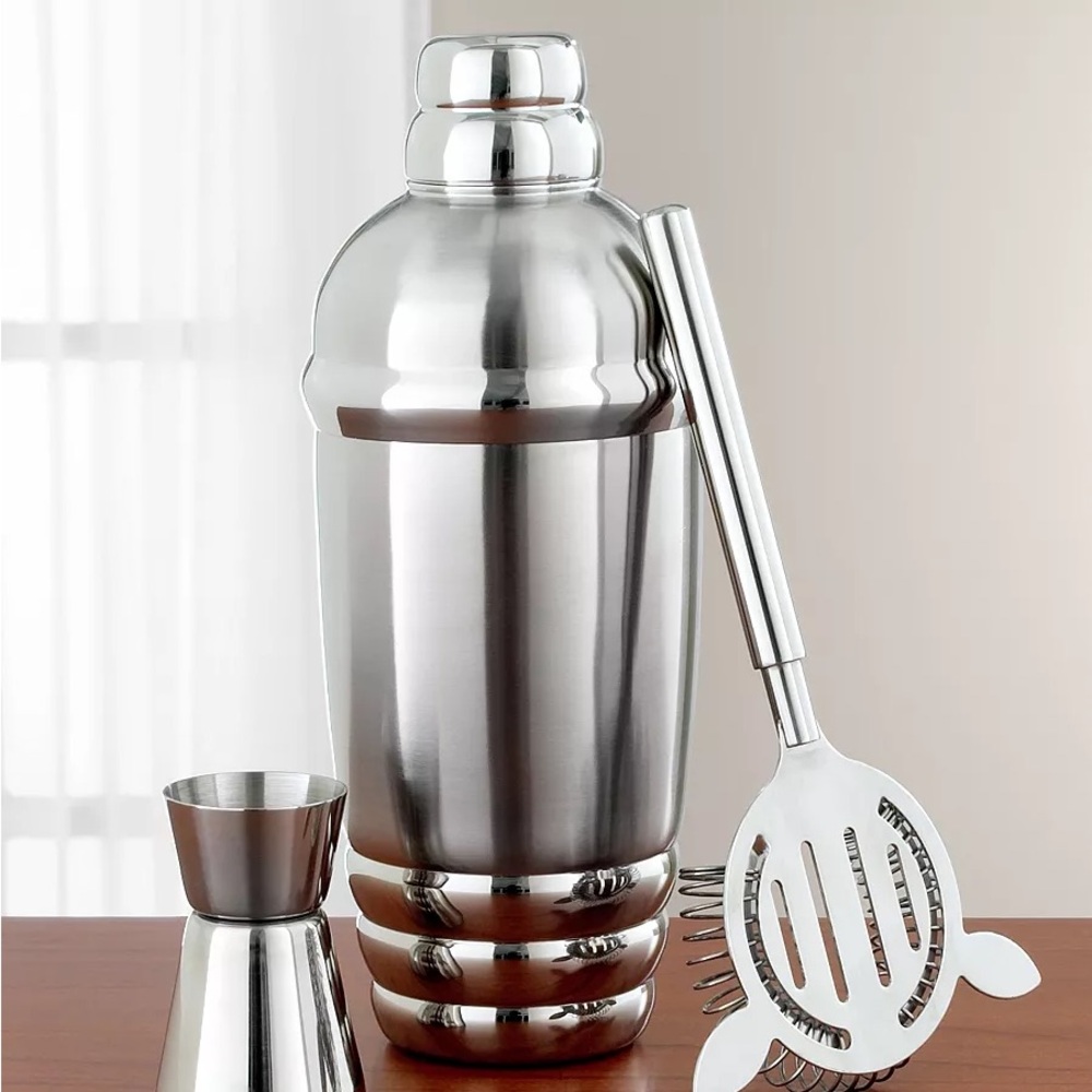NIB LENOX  Tuscany Classics Silver Cocktail Shaker